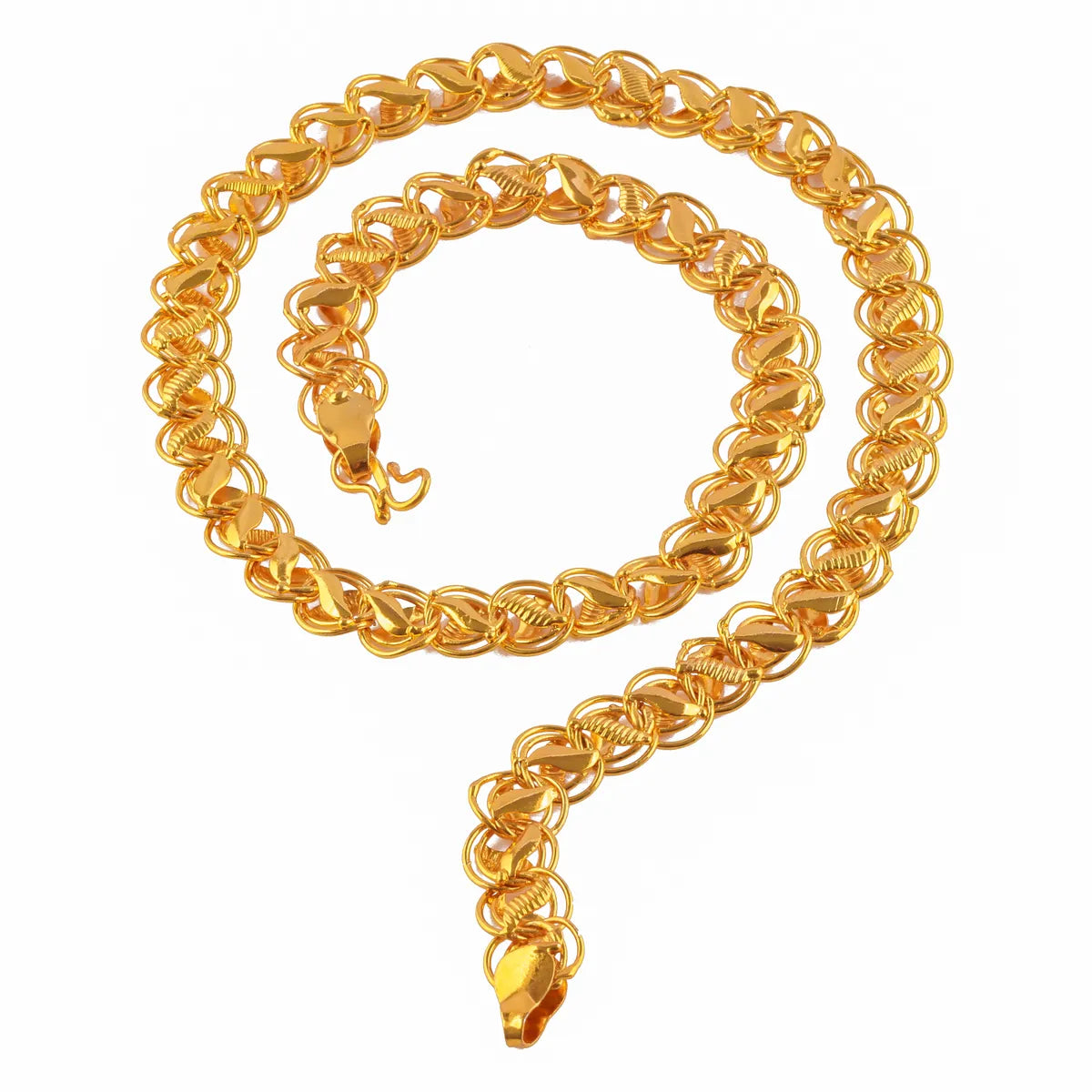 22K Gold Traditional Indian Lotus Chain