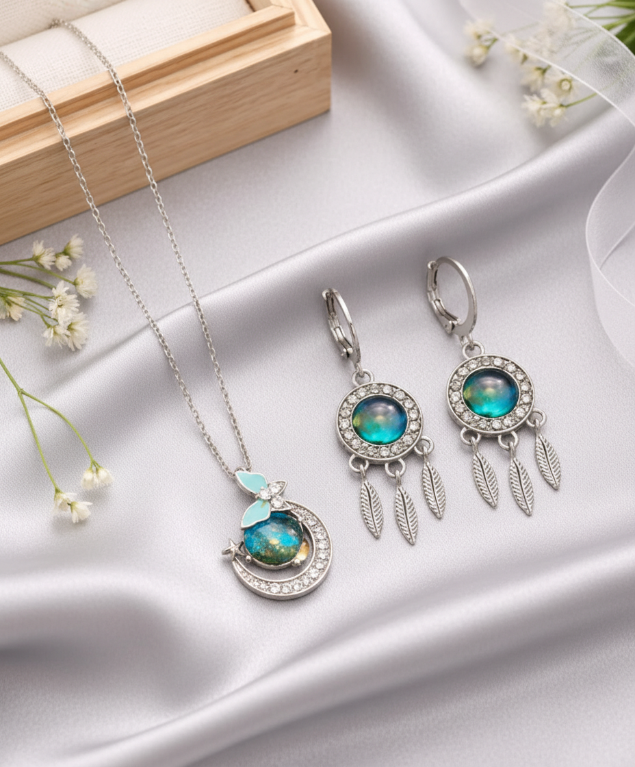 Moon & Dreamcatcher Inspired Necklace