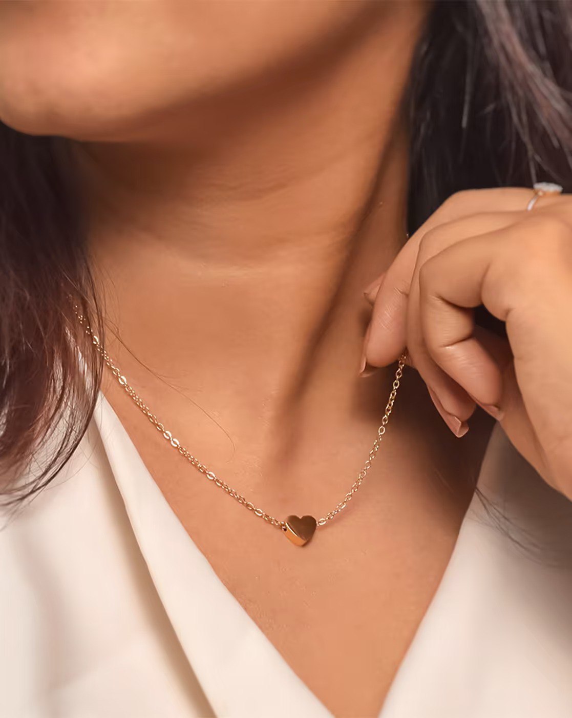 Romantic Tiny Heart Necklace – Perfect Birthday or Anniversary Gift